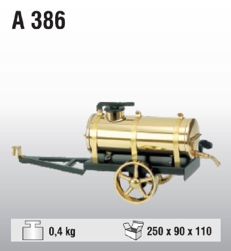 386 Wilesco - Sprengwagen. schwarz/messing - -