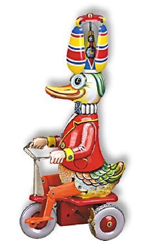 10284 Wilesco - Ente auf Dreirad Uhrwerk - -