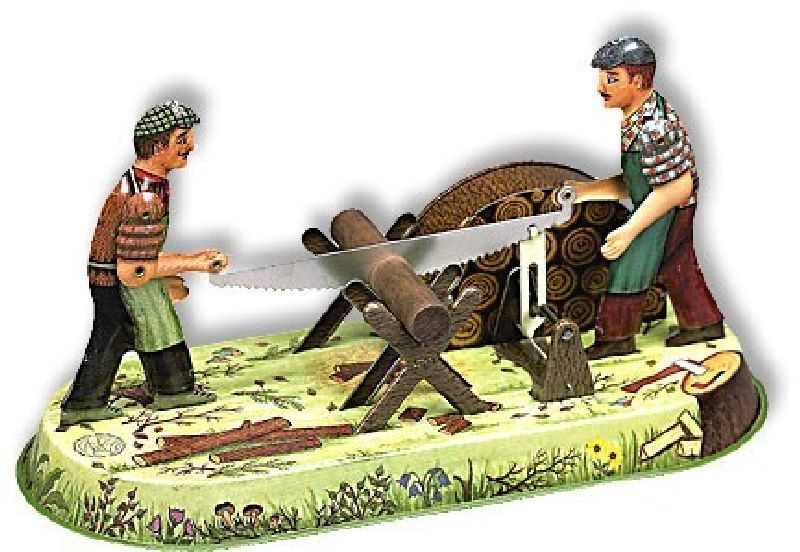 10800 Wilesco - Waldarbeiter Uhrwerk - -