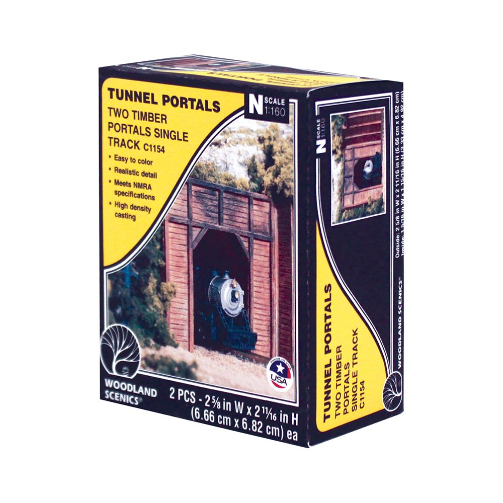 WC1154 Woodland - N Tunnelportal eingl., Holz - allgemein