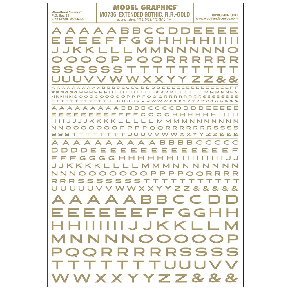 WMG736 Woodland - Extended Gothic R.R. Gold - allgemein