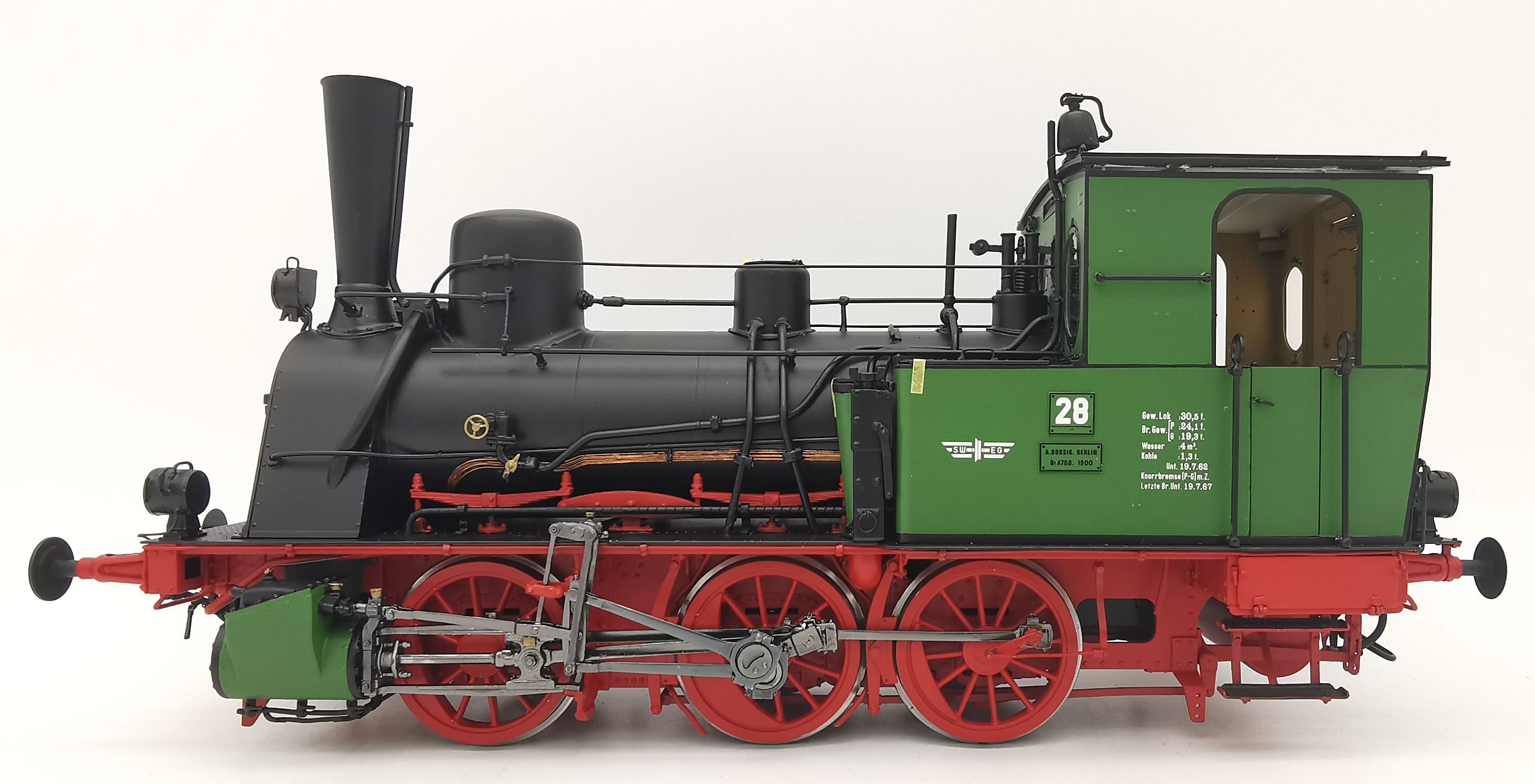 11026 Wunder - Dampflok preu�ische T3 BR 89 Nr. 28 DB Ep. IIIb gr�n - Spur 1