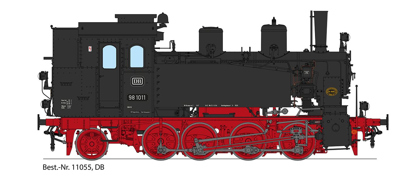 3x Hella-Lampe, runder, kleiner Speisedom, mit großer Glocke vor dem Führerhausdach, mit Kastenvorbau am Führerhaus
